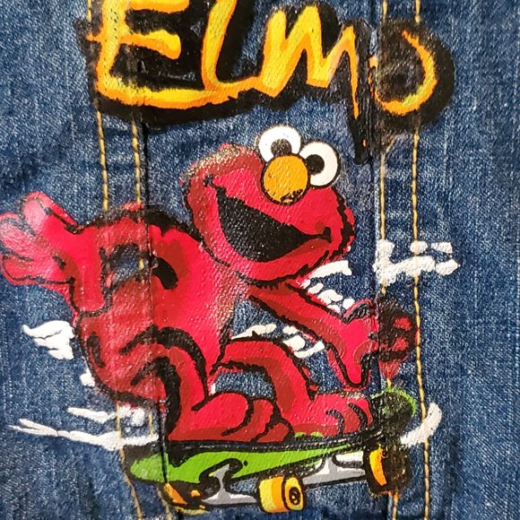 Sesame Street by Nanette Elmo Skater Denim Jacket - Picture 4 of 7